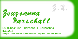 zsuzsanna marschall business card